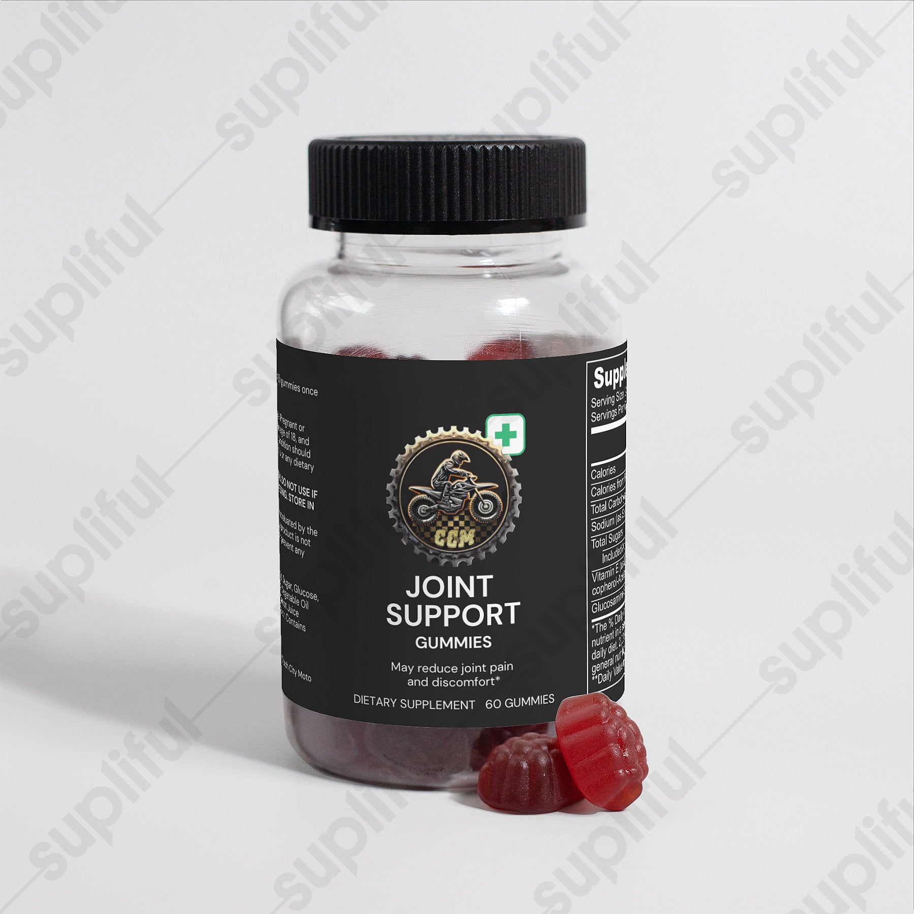 Premium Delicious Joint Support Gummies for Extreme Athletes (Adult) Introducing our Joint Support Gummies, specially designed for athletes in the world of motocross, BMX, MTB, and other extreme sports enthusiasts who put their bodies through the ultimate tests.